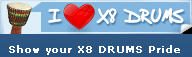 X8 Drums Pride